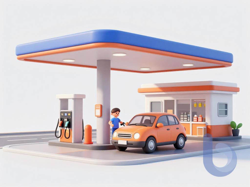 gas station